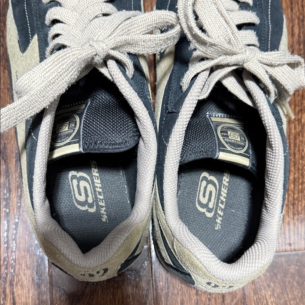 Skechers Navy and Tan Lace-Up Sneakers - Picture 10 of 10